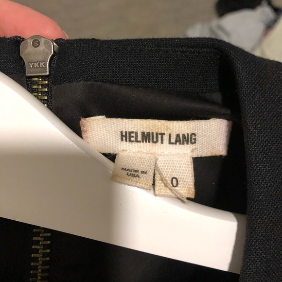 Helmut Lang LBD with white leather accent - Picture 5 of 5